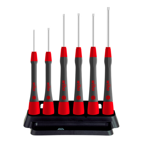 Wiha Set de tournevis de précision PicoFinish® TX 6 pcs avec support T4-T9