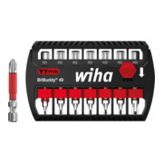 Wiha Set di bit BitBuddy® TY-Bit 49mm Pozidriv 7-pz. 1/4"