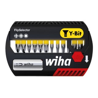 Wiha Set di bit FlipSelector Y-Bit 25mm Phillips, Pozidriv, TX 13pz. 1/4"