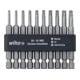 Wiha Set di bit Professional 70mm TX testa sferica 10pz. 1/4" in striscia di bit-1