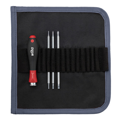 Wiha Set di cacciaviti con lame intercambiabili SYSTEM 4 a intaglio, Phillips, esagonale 4pz.
