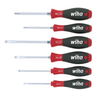 Wiha Set di cacciaviti SoftFinish® a intaglio, Phillips 6pz. con esagono incassato