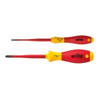 Wiha Set di cacciaviti SoftFinish® electric slimFix a intaglio , PlusMinus/Pozidriv 2pz. in blister