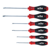 Wiha Set di cacciaviti SoftFinish® Phillips, Pozidriv 6pz.