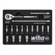 Wiha Set di chiavi a cricchetto 1/4" 17pz. incl. inserto in schiuma (44683)-1