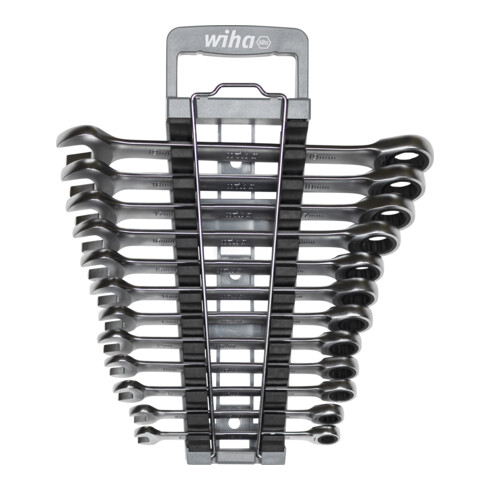 Wiha Set di chiavi a cricchetto 13pz. con supporto (44665)