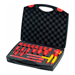 Wiha Set di chiavi a cricchetto isolate 1/2" 20pz. in valigetta