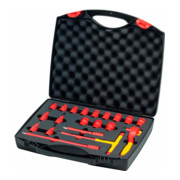 Wiha Set di chiavi a cricchetto isolate 3/8" 20pz. in valigetta