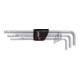 Wiha Set di chiavi maschio su supporto Compact con testa sferoidale ed esagonale 9pz., esecuzione cromata opaca-1