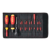 Wiha Set di giraviti dinamometrici TorqueVario®-S misti, 13pz., con limite di coppia a regolazione variabile, in borsa, 0,8-5,0 Nm