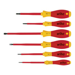 Wiha Set di giraviti SoftFinish® electric a intaglio, Phillips 6pz.