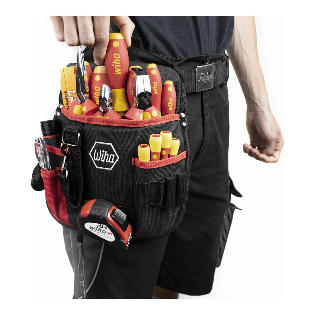 Wiha Set di utensili per elettricisti misto, 18pz. incluso marsupio