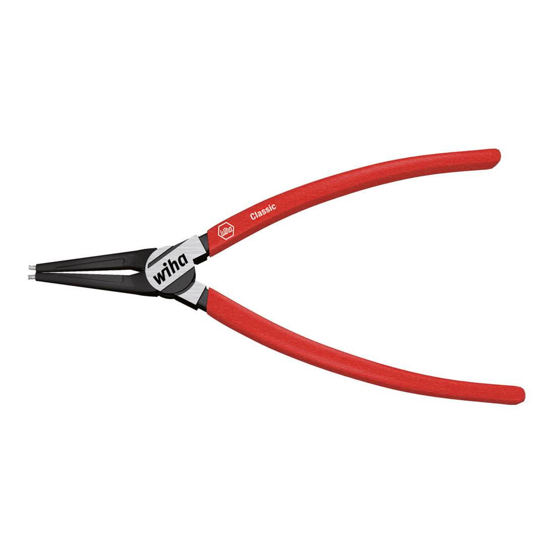 Wiha Sicherungsringzange Classic mit MagicTips® für Aussenringe (Wellen) mit gerader Form A 0, 140 mm