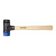 Wiha hamer met zacht slagvlak Safety soft/medium soft met hickory houten handvat, ronde slagkop
