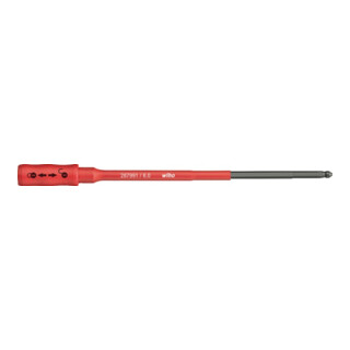 Wiha slimBit Halter electric, mechanisch verriegelbar für VDE Drehmoment-Schraubendreher mit Längsgriff 6 mm, 170 mm