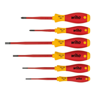 Wiha SoftFinish® electric slimFix Schlitz/ Phillips Schraubendrehersatz 6-tlg. (3201 K6)