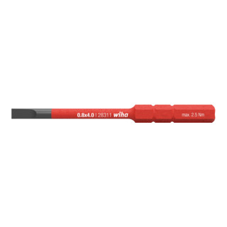 Wiha SoftFinish® electric slimBit Schlitz (2831-10) 2,5 mm 75 mm 6,0 mm