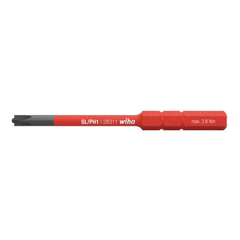 Wiha SoftFinish electric slimBit, Xeno, per viti terminali Plus-Minus (con intaglio/Phillips) (2831-13)