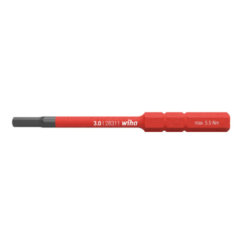 Wiha SoftFinish® elektrische slimBit, zeskant (2831-18) SW 1,5 mm