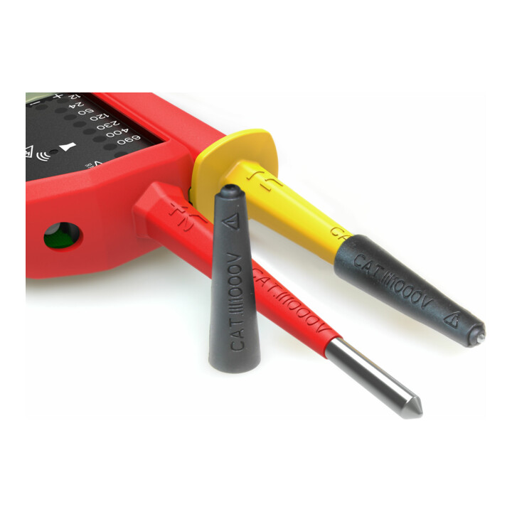 Wiha spanning- en doorgangstester 12 - 1.000 V AC, CAT IV incl. 2x AAA batterijen