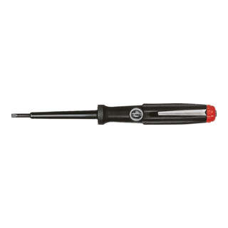 Wiha spanningstester 150-250 Volt sleuf zwart, met clip 3,0 mm x 60 mm
