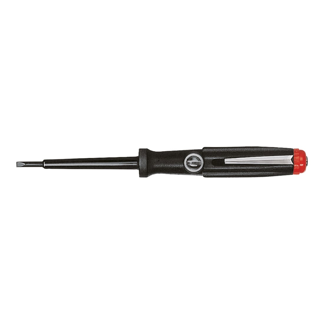 Wiha spanningstester 150-250 Volt sleuf zwart, met clip in blister 3,0 mm x 60 mm