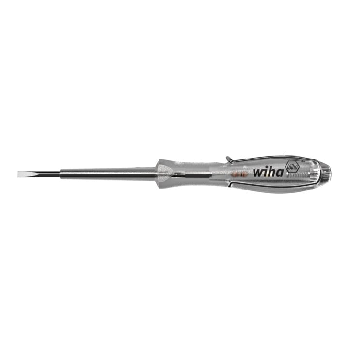 Wiha spanningstester SoftFinish® enkelpolig, 110 - 250 Volt in blister 3,0 mm x 60 mm