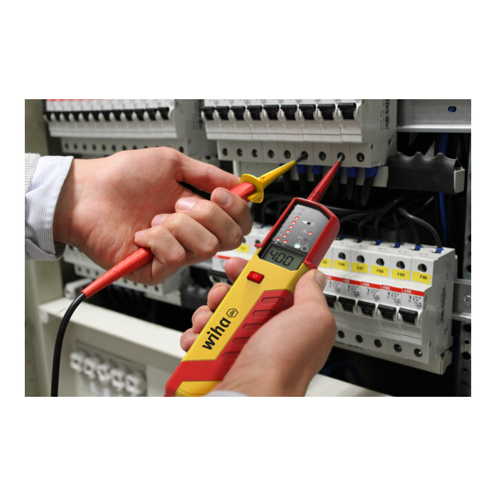 Wiha Spannungs- und Durchgangsprüfer 12 – 1.000 V AC, CAT IV inkl. 2x AAA-Batterien