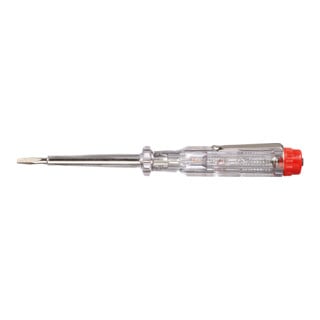 Wiha Spannungsprüfer 220-250 Volt Schlitz transparent, mit Ansteckclip 3,0 mm x 60 mm