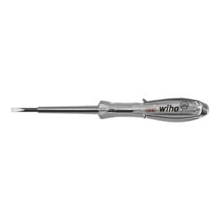 Wiha Spannungsprüfer SoftFinish® einpolig, 110 - 250 Volt in Blister 3,0 mm x 60 mm