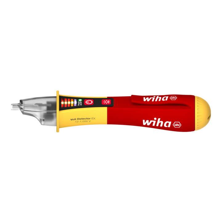 Wiha Spannungsprüfer Volt Detector EX-geschützt, berührungslos, einpolig 12 – 1.000 V AC inkl. 2x AAA-Batterien (44309)