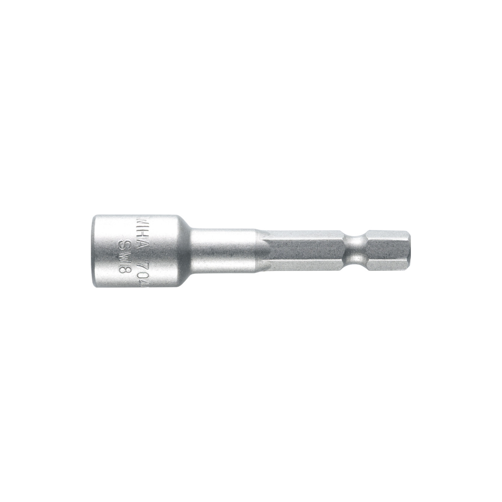 Wiha Steckschlüsseleinsatz magnetisch Standard 55 mm Außensechskant 1/4" 8,0