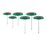 Wiha Stiftschlüssel mit Quergriff Set ComfortGrip TORX® 6-tlg. mit Seitenabtrieb, mattverchromt-1