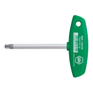 Wiha Stiftschlüssel mit Quergriff TORX® MagicSpring® mattverchromt T10 x 100 mm