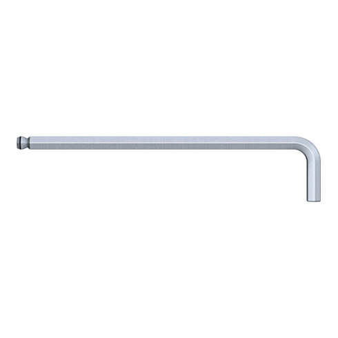 Wiha Stiftschlüssel Sechskant-Kugelkopf MagicRing®, Zoll-Ausführung mattverchromt 3/8 x 232 mm, 49 mm