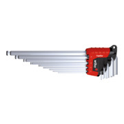 Wiha Stiftschlüssel Set im ErgoStar Halter Sechskant-Kugelkopf MagicRing® 9-tlg. mattverchromt