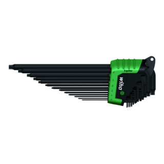 Wiha Stiftschlüssel Set im ErgoStar Halter TORX® MagicSpring® 13-tlg. schwarzoxidiert