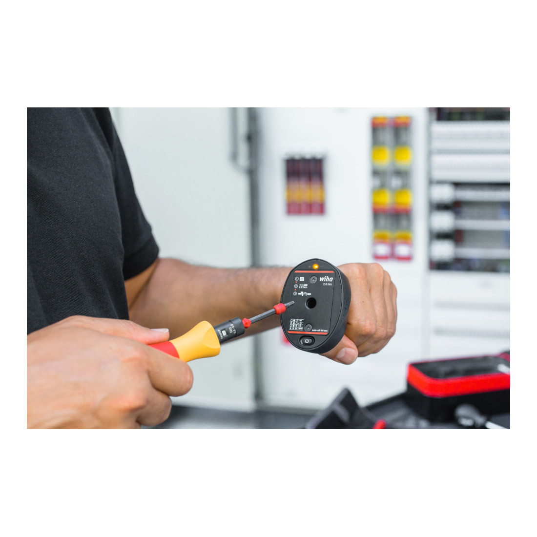 Wiha Tester di coppia Torque QuickCheck con lame di adattamento e batterie nella confezione
