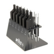 Wiha Tournevis dynamométrique avec poignée à clé Set easyTorque Key TX, TXPlus® 19 pièces limiteur de couple préréglé sur support d’établi (47197)