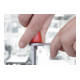 Wiha Tournevis MicroFinish Phillips avec lame six pans continue et avec disque de frappe (29149) PH1 x 80 mm