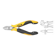 Wiha Tronchese laterale Professional ESD larghe, testa semitonda con smusso 115mm