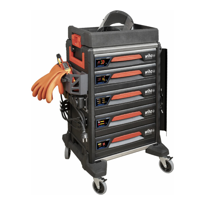 Wiha werkplaatswagen set eMobility 113 dlg. (44423)