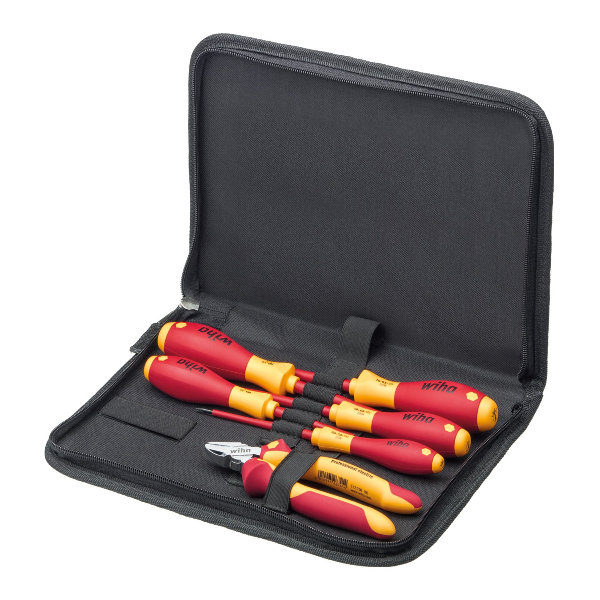 Wiha Werkzeug Set Elektriker Schraubendreher, Seitenschneider 6-tlg. in Tasche