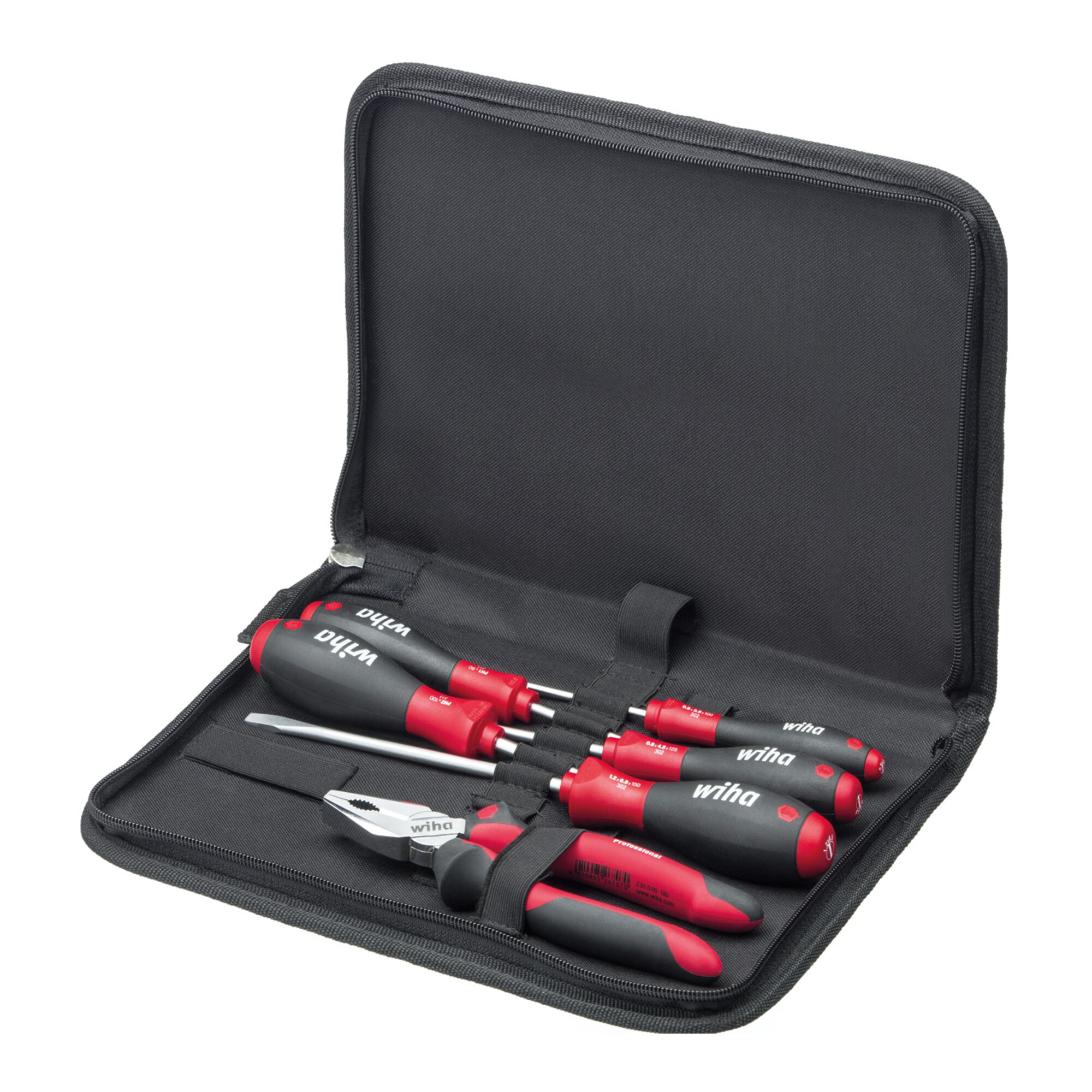 Wiha Werkzeug Set Mechaniker Schraubendreher, Kombizange 6-tlg. in Tasche