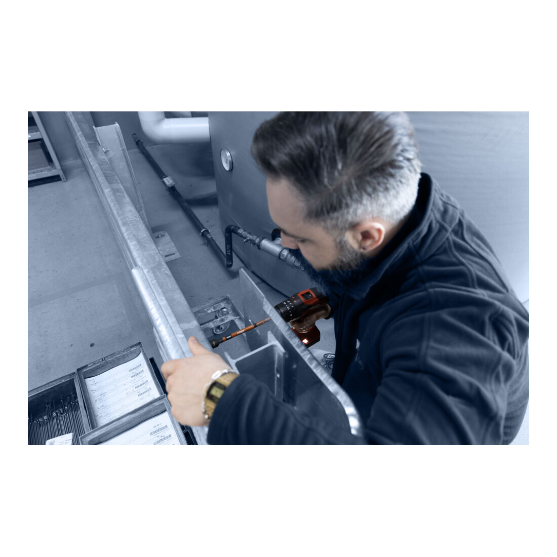 Wiha Wiha Steckschlüssel Set magnetisch 6-tlg. I Farbcodiert I 5,5 - 13 mm I 150 mm extra lang I bis 79 Nm, 1/4 I Steckschlüsselsatz für Akkuschrauber I Magnete Sechskant Stecknuss I Schlagschrauber Nüsse (47035)
