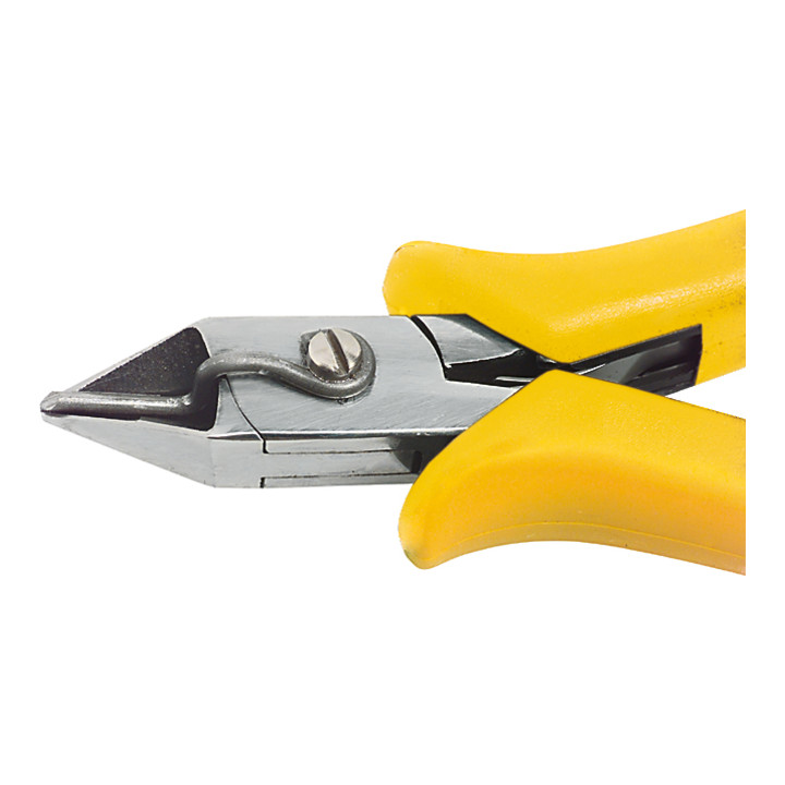 Wiha zijkniptang Professional ESD breed, spitse kop en draadbevestigingsveer met kleine schuine kant 115 mm in blisterverpakking