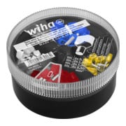 Wiha Zwillings-Aderendhülsen mit Kunststoffkragen Set 0,75 - 2,50 mm² Farbcode 2 in Streudose-1