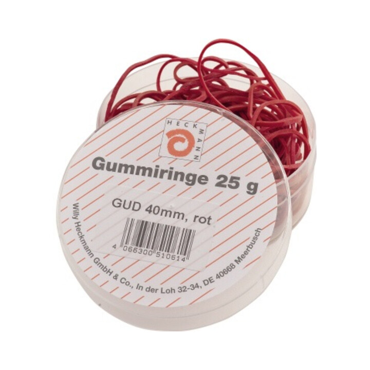 WIHEDÜ Gummiringe 510061 Ø 40mm rot 25g/Pack