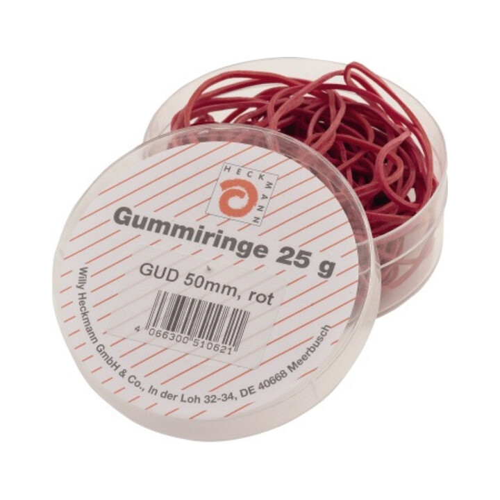 WIHEDÜ Gummiringe 510062 Ø 50mm rot 25g/Pack