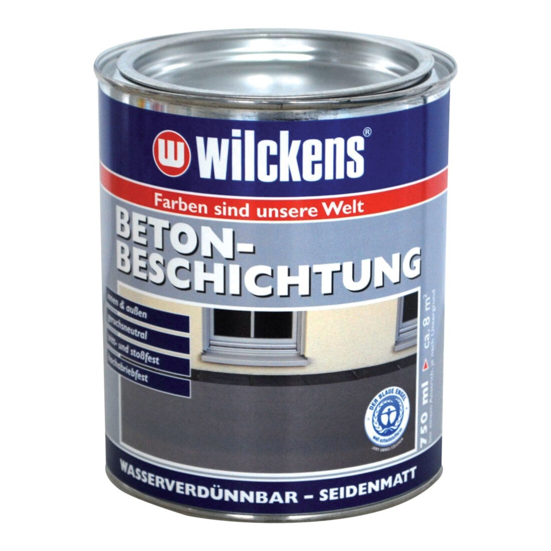 wilckens Betonbeschichtung RAL7001 750 ml